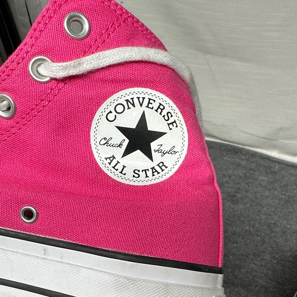 Converse Women's Fuchsia High-Top Sneakers - Picture 10 of 11